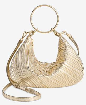 I.N.C. International Concepts Donniee Rushed Metallic Crossbody Bag, Macy's Exclusive - Macy's | Macy's