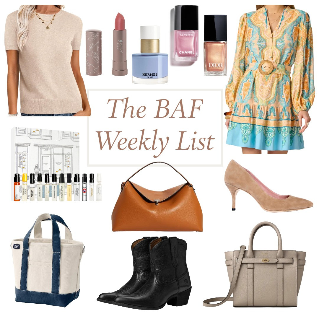 What's trending on the blog this week. Neutral knits, summer prints, summer nail polish, boots, high heels, and fabulous handbags. 

 #LTKOver40 #LTKPetite #LTKBeauty
