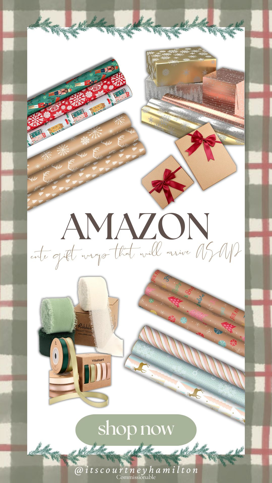 Check out my favorite holiday gift wrap that will arrive ASAP on Amazon! 

wrapping paper, holiday gifts, amazon finds, christmas gifts, holiday wrapping, festive wrapping, gift wrap, holiday decor, christmas decor, courtney hamilton 

 #LTKSeasonal #LTKSaleAlert #LTKFindsUnder100