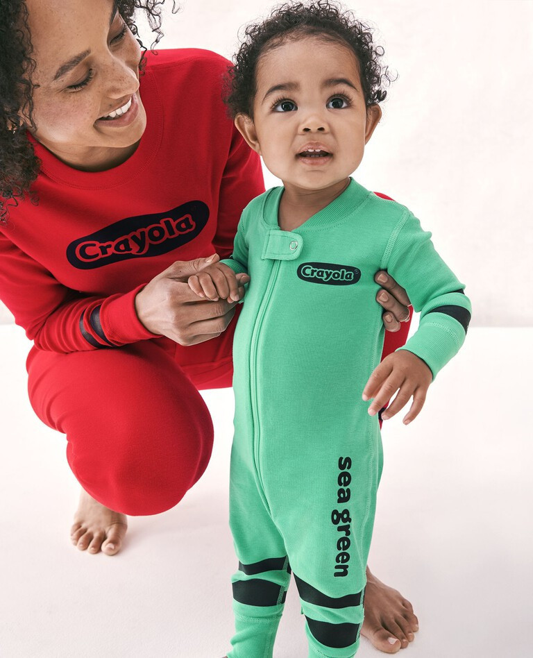 Baby Crayola® Crayon 2-Way Zip Sleeper | Hanna Andersson