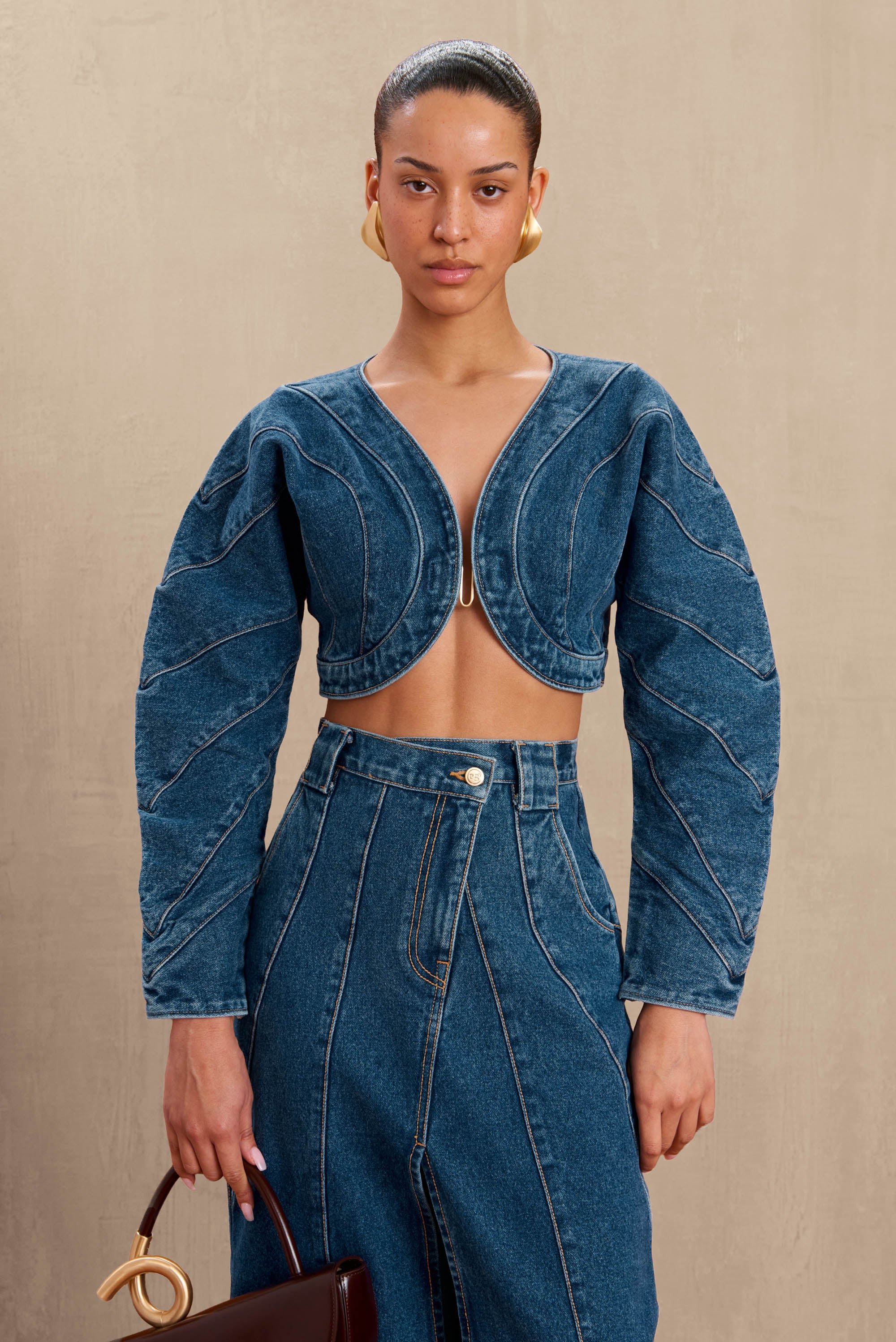 ALESSANDRA JEAN TOP - INDIGO | Cult Gaia - US