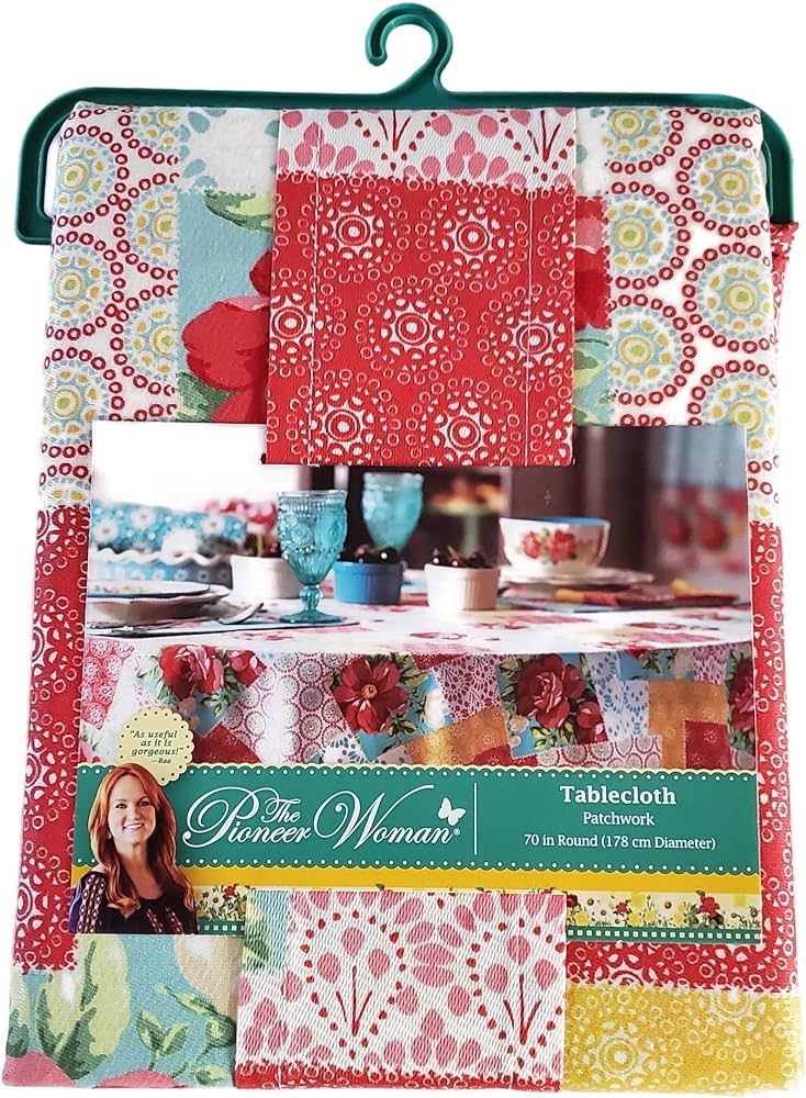 The Pioneer Woman Patchwork Tablecloth 70 Inches Round | Amazon (US)