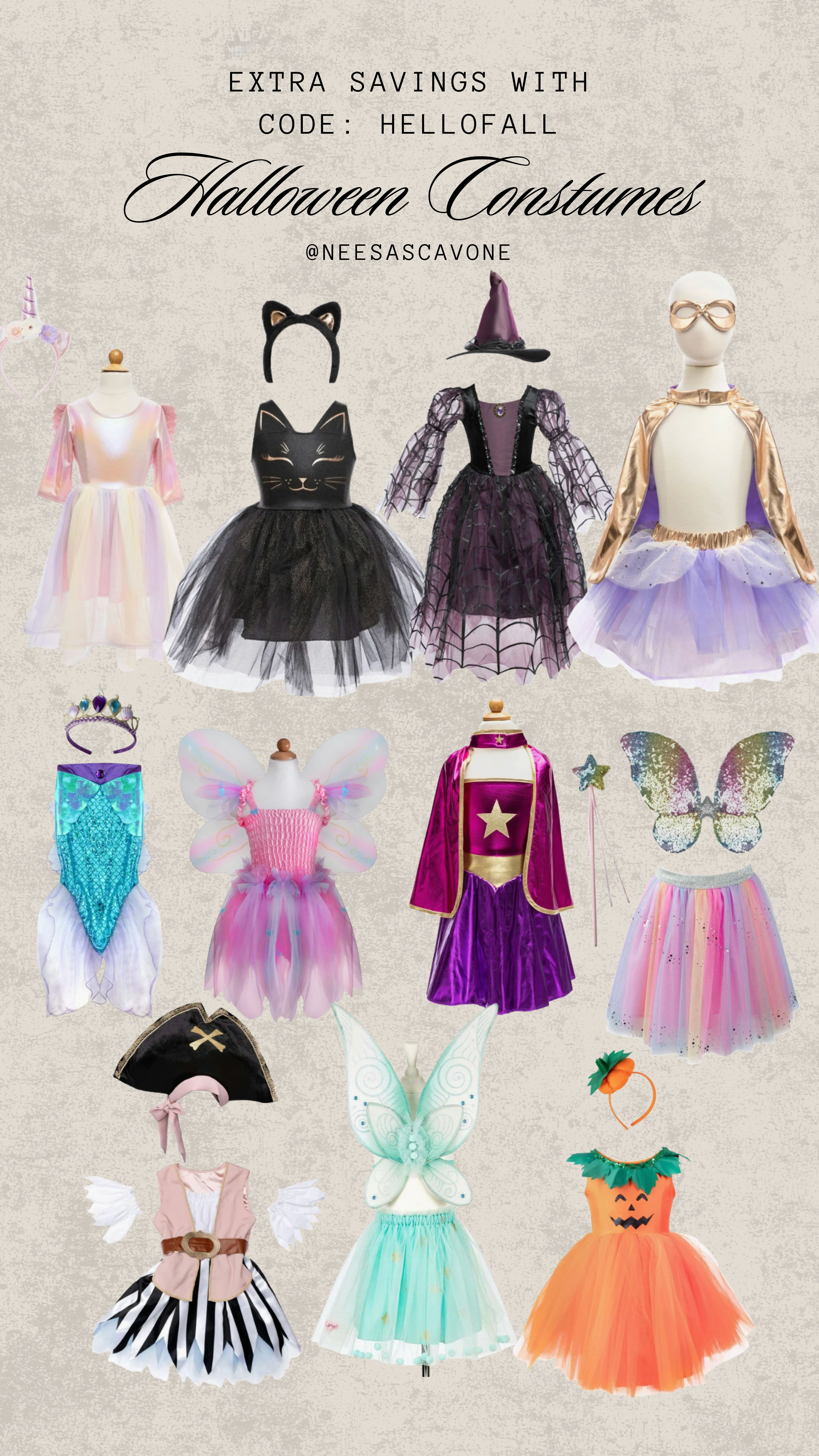 The cutest kids Halloween costumes for spooky season 🎃✨ From fairies and witches to cats, mermaids, superheroes & more! So many adorable Halloween costume ideas for girls, plus you can save EXTRA with code HELLOFALL 🧚‍♀️🧙‍♀️🦇

#KidsHalloweenCostumes #GirlsHalloweenCostumes #HalloweenCostumes #HalloweenCostumeIdeas #ToddlerHalloweenCostume #KidsCostumes #GirlCostumes #Halloween2026 #FairyCostume #WitchCostume #MermaidCostume #SpookySeason #HalloweenFinds #LTKKids #LTKFamily #LTKSeasonal 

 #LTKSeasonal #LTKKids