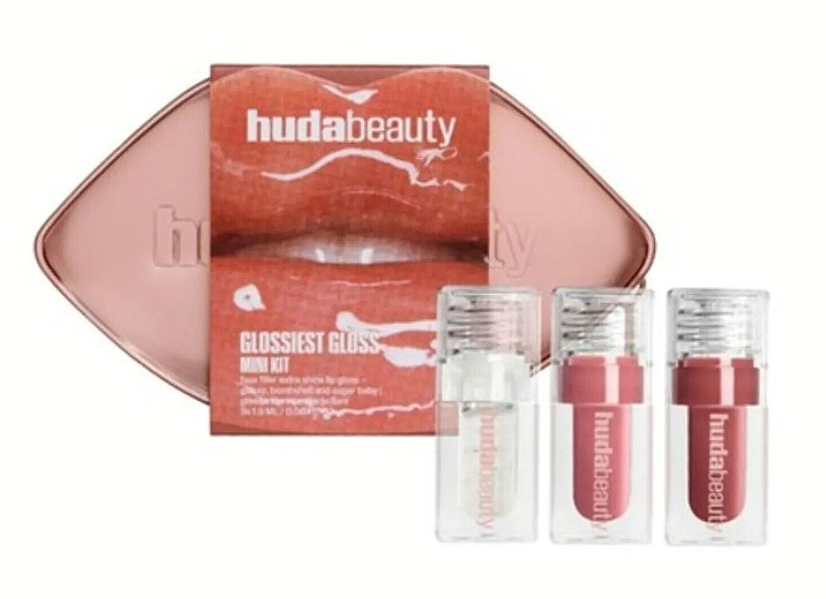 Huda Beauty Glosy Gloss Trio Lip Kit | eBay US