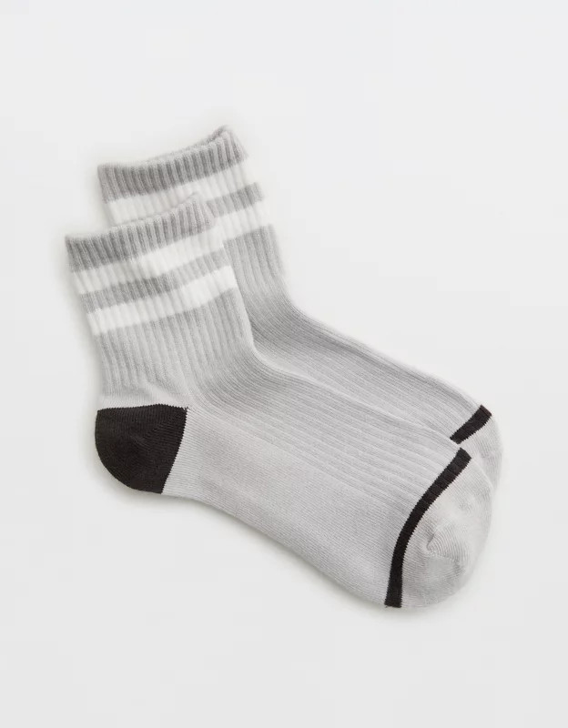 Aerie Striped Quarter Socks | Aerie