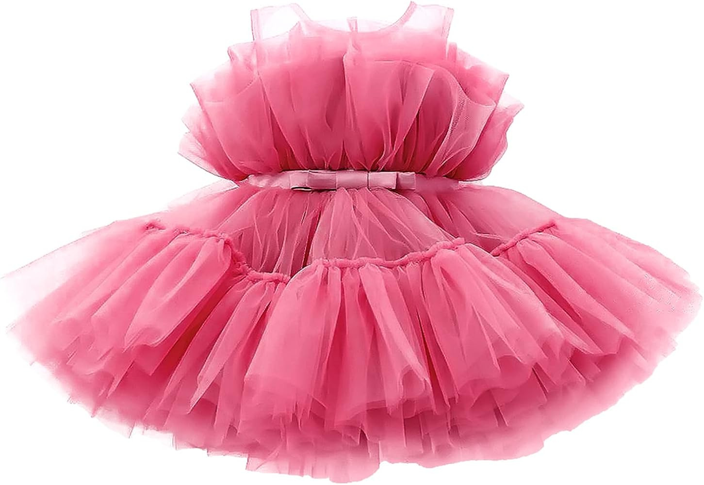 NNJXD Girls' Tulle Flower Princess Wedding Dress for Toddler and Baby Girl | Amazon (US)