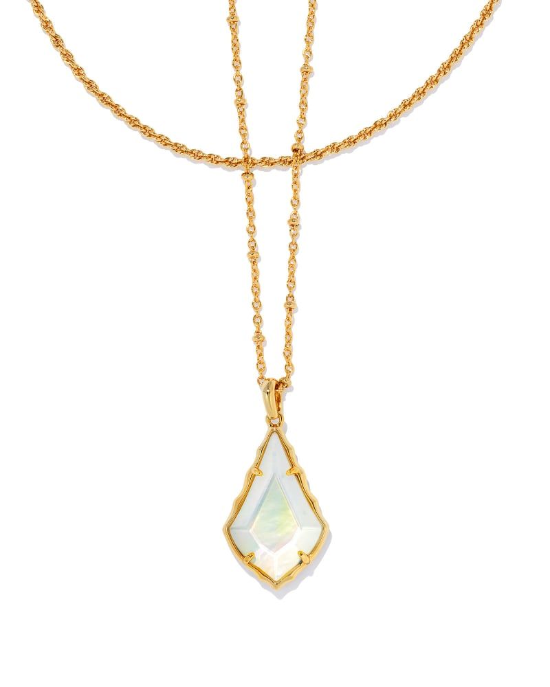 Faceted Alex Gold Convertible Necklace in Ivory llusion | Kendra Scott | Kendra Scott