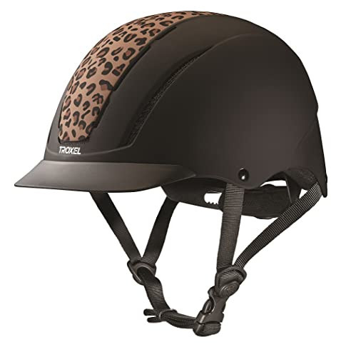 Troxel Spirit Full Coverage Horse Riding Helmet, Low-Profile & Adjustable Design, Safety Horseback Riding Gear, Small (6-1/2-6-7/8), Sahara Leopard | Amazon (US)