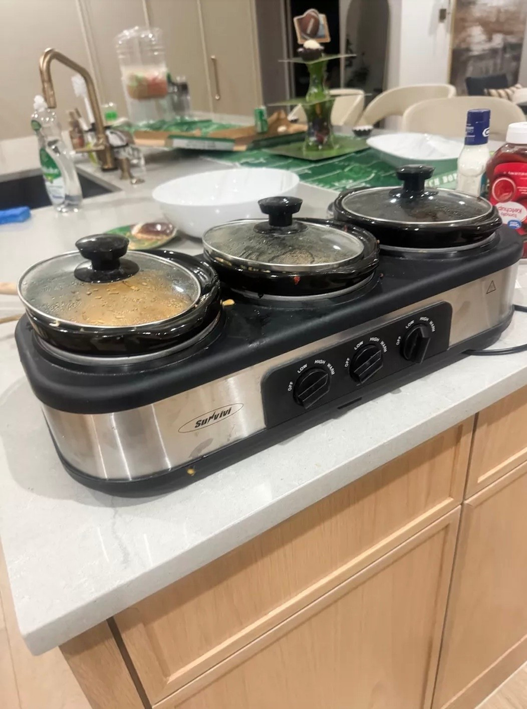 3 pot cooker on sale for $39! These are perfect for game day! 🏈

#LTKFindsUnder50 #LTKHome #LTKSeasonal