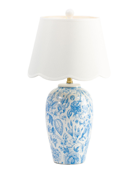 26in Floral Decal Ceramic Table Lamp | Bedroom | Marshalls | Marshalls