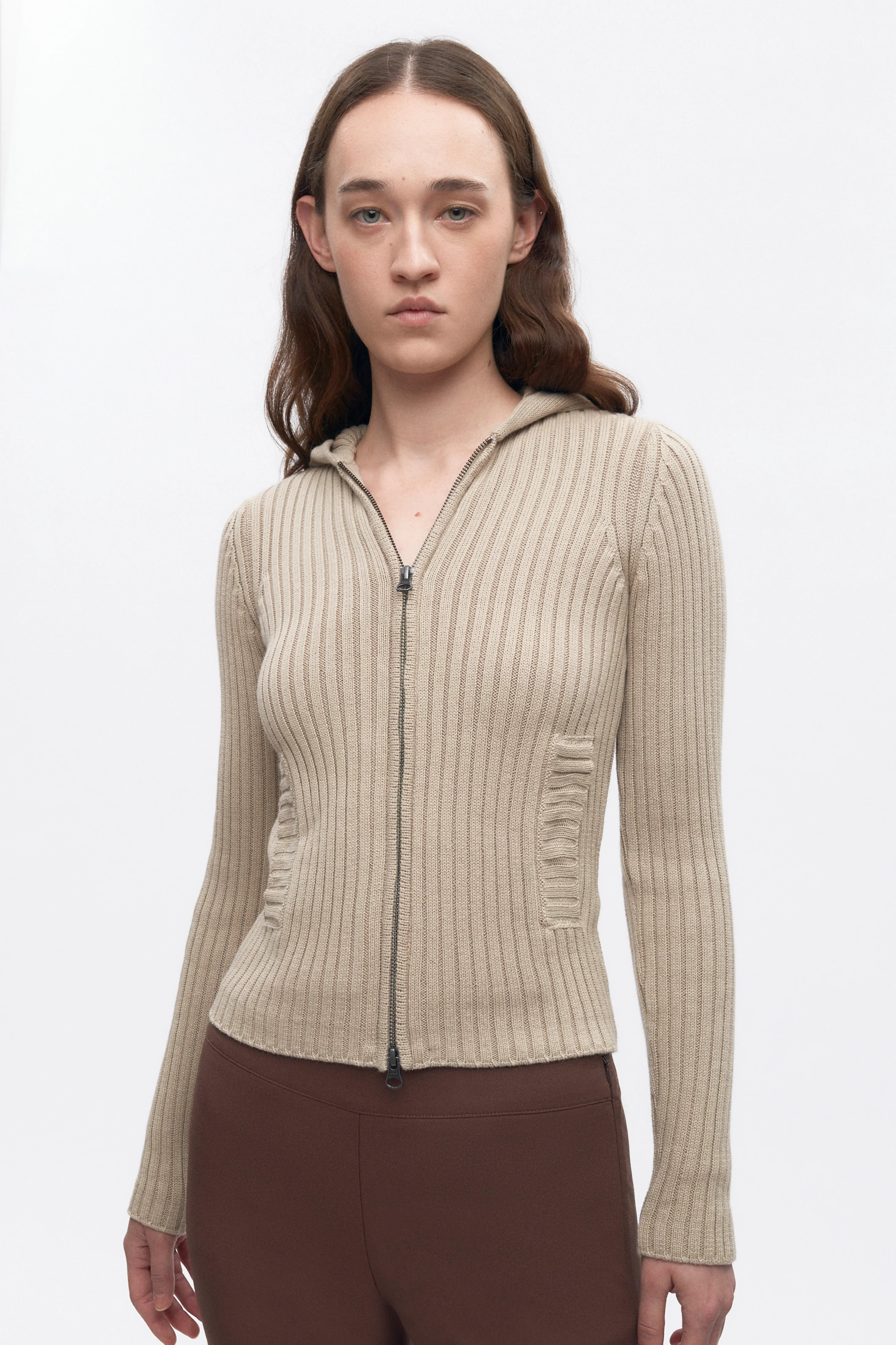 Women's Rib Zip Hoodie | Kotn