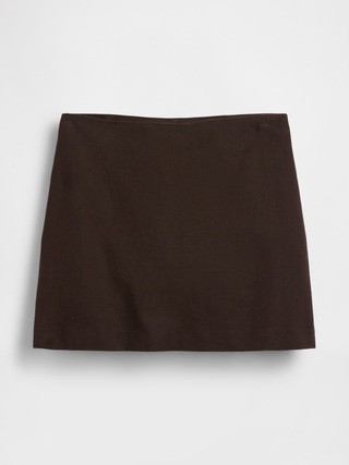 Linen-Blend Mini Skort | Gap (US)