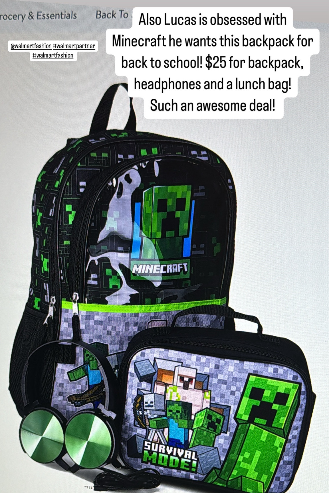 Back to school Minecraft boys items 
From Walmart 

#LTKFamily #LTKSaleAlert #LTKKids