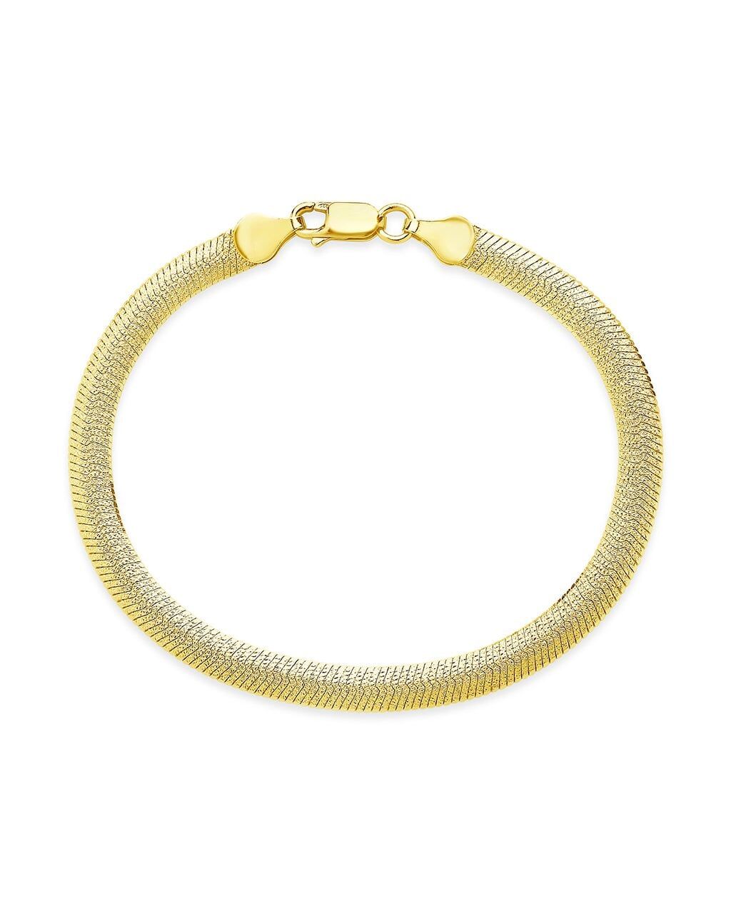 Men's Jewelry | Flat Herringbone Chain Bracelet | Sterling Forever