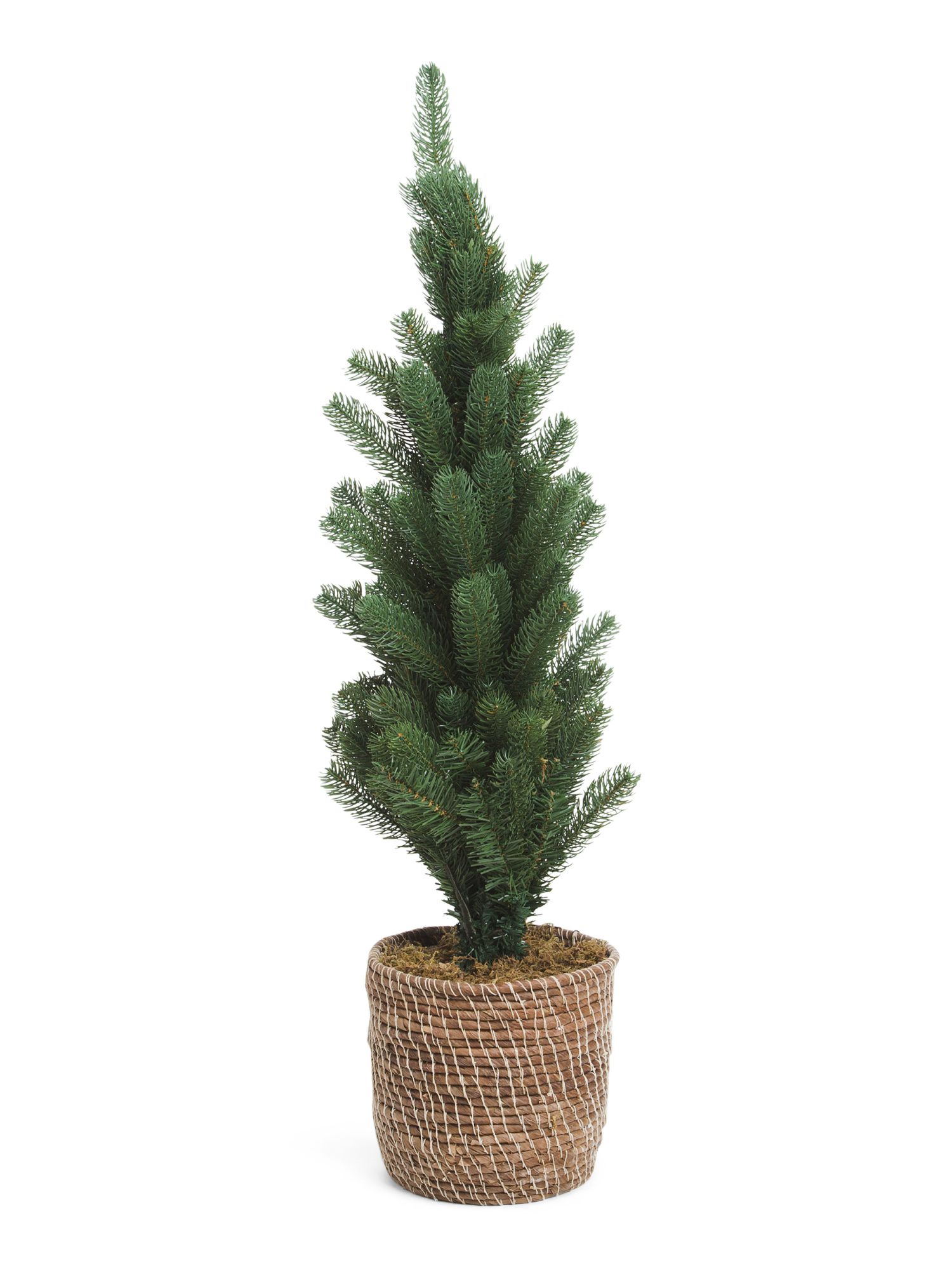 36in Faux Tree In Woven Basket | TJ Maxx