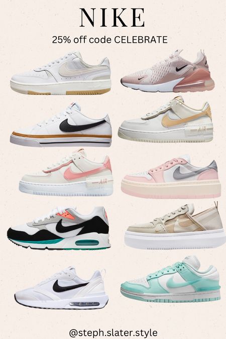 Nike 25% off code CELEBRATE. Just sign in with email. Teen gift guide. Girl gift guide. Sneakers. Air Force 1. Nike dunks 

#LTKGiftGuide #LTKsalealert #LTKshoecrush