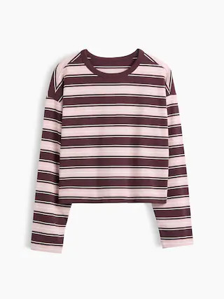 Knit Oversized Crop T-Shirt | Gap (US)
