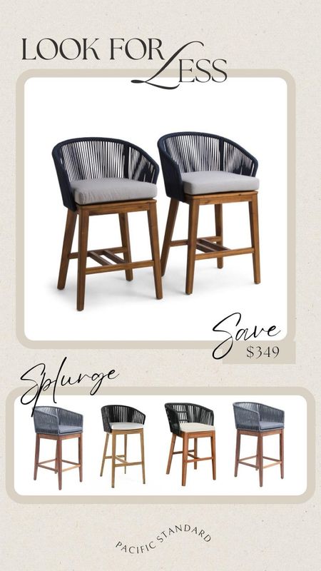 Look for Less #496 | Set Of 2 Woven Outdoor Stools #lookforless 

Woven bar stools, woven stools, counter stools, coastal home 

#LTKstyletip #LTKhome