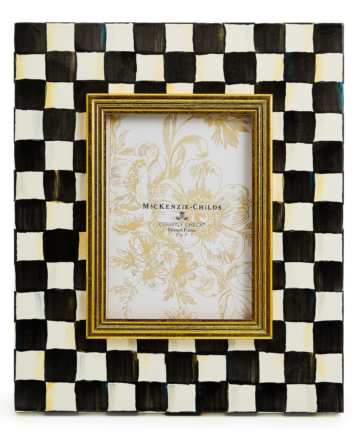 Mackenzie-Childs Courtly Check 5" x 7" Picture Frame | Macy's