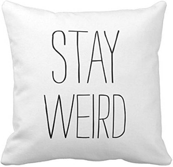 Leaveland Sofa Bed Home Decor Festival Funny Quotes Polyester Throw Pillow Case Cushion Cover (St... | Amazon (US)