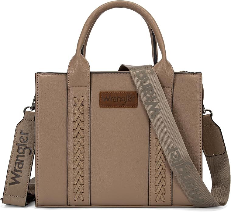 Wrangler Tote Bag for Women Designer Satchel Handbags Top-handle Purses with Strap | Amazon (US)