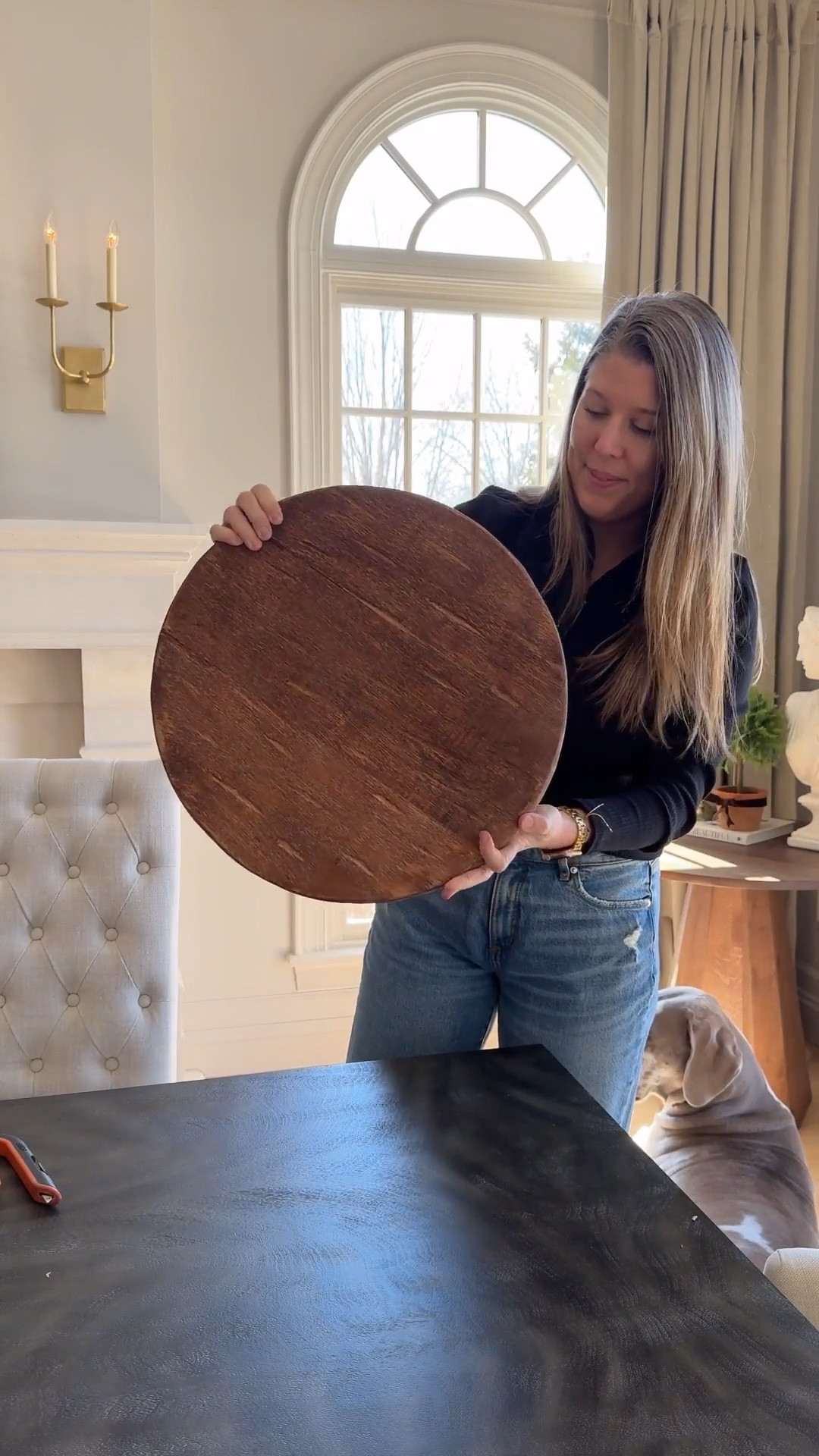Prettiest large round wooden pedestal from McGee & co! #LTKStyleTip #LTKWatchNow



#LTKSeasonal #LTKHome