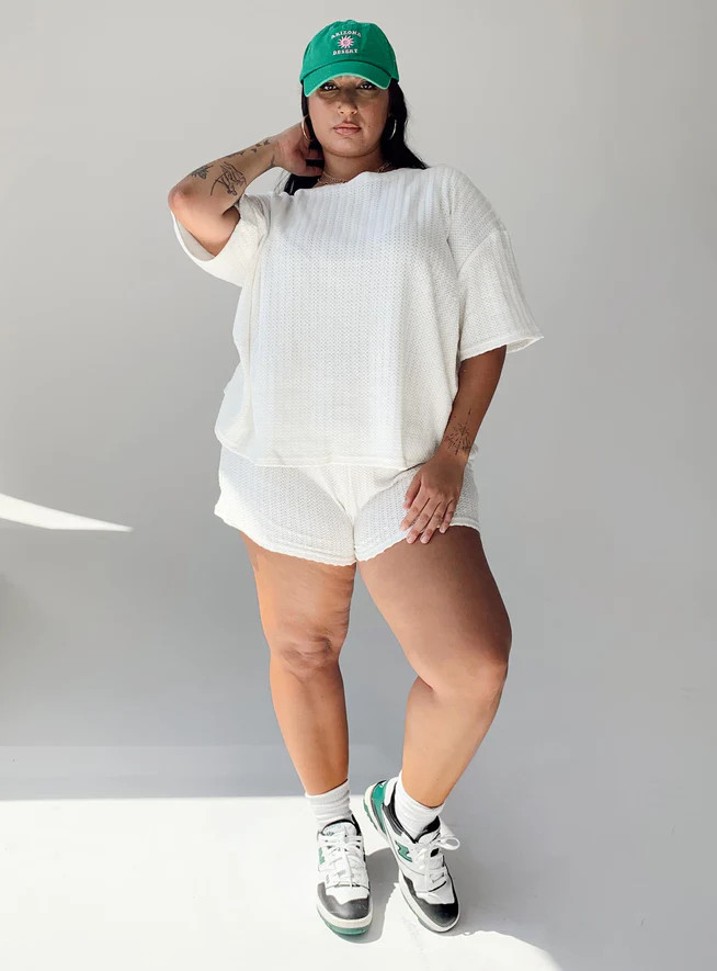 Cammie Knit Set White Curve | Princess Polly US