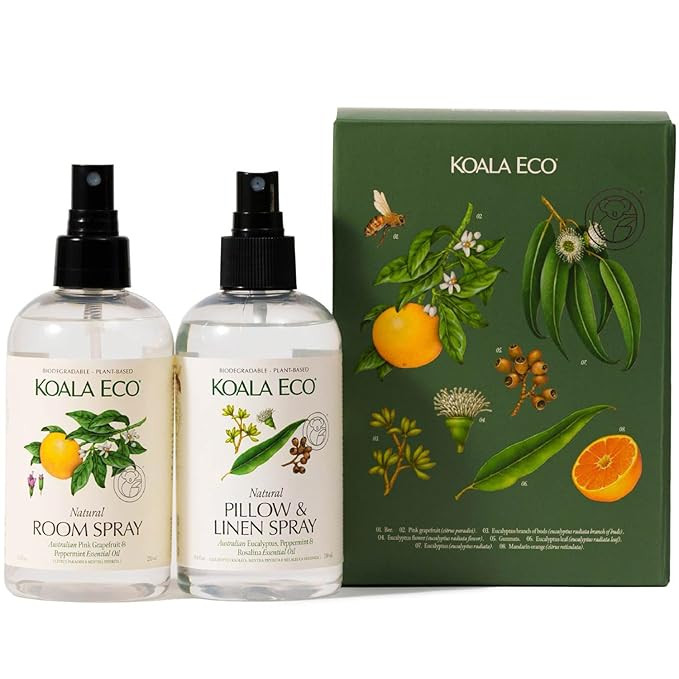 Koala Eco Aromatherapy Gift Collection - Room & Linen, Beautifully Packaged - with Australian Lem... | Amazon (US)