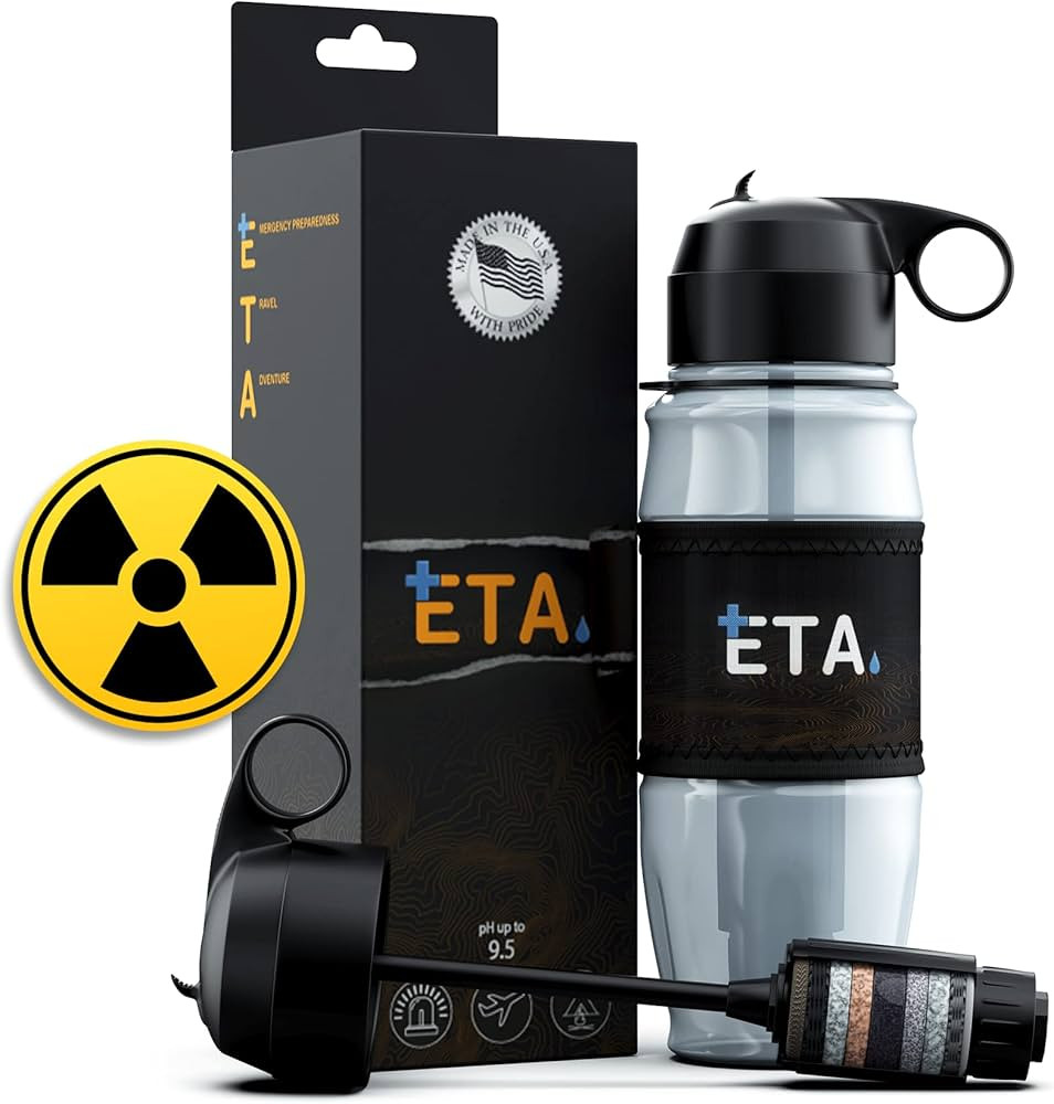 ETA Alkaline Water Filter Bottle for Travel, Camping, Hiking, Backpacking, Emergency, Survival | ... | Amazon (US)