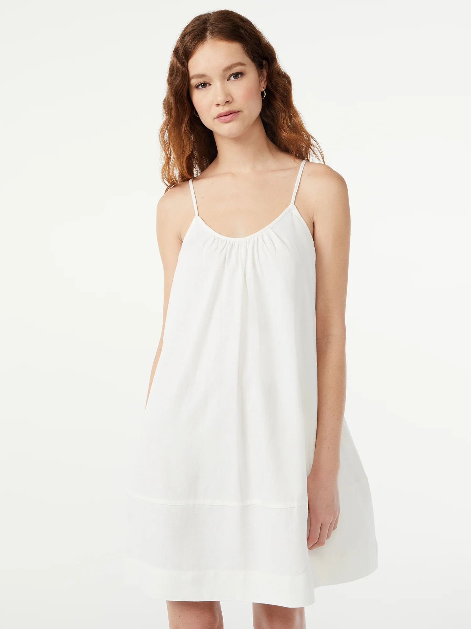 Free Assembly Women's Sleeveless Swing Dress | Walmart (US)