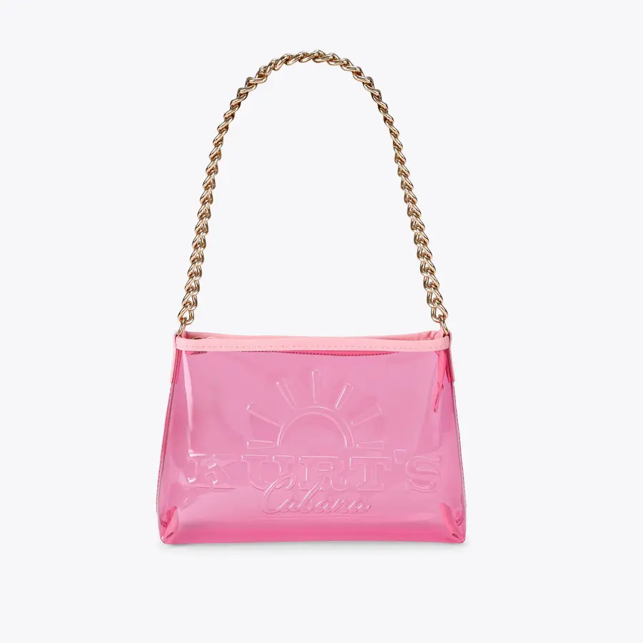 KC SM SHOULDER BAG Blue Vinyl Shoulder Bag by Kurt Geiger London | Kurt Geiger US