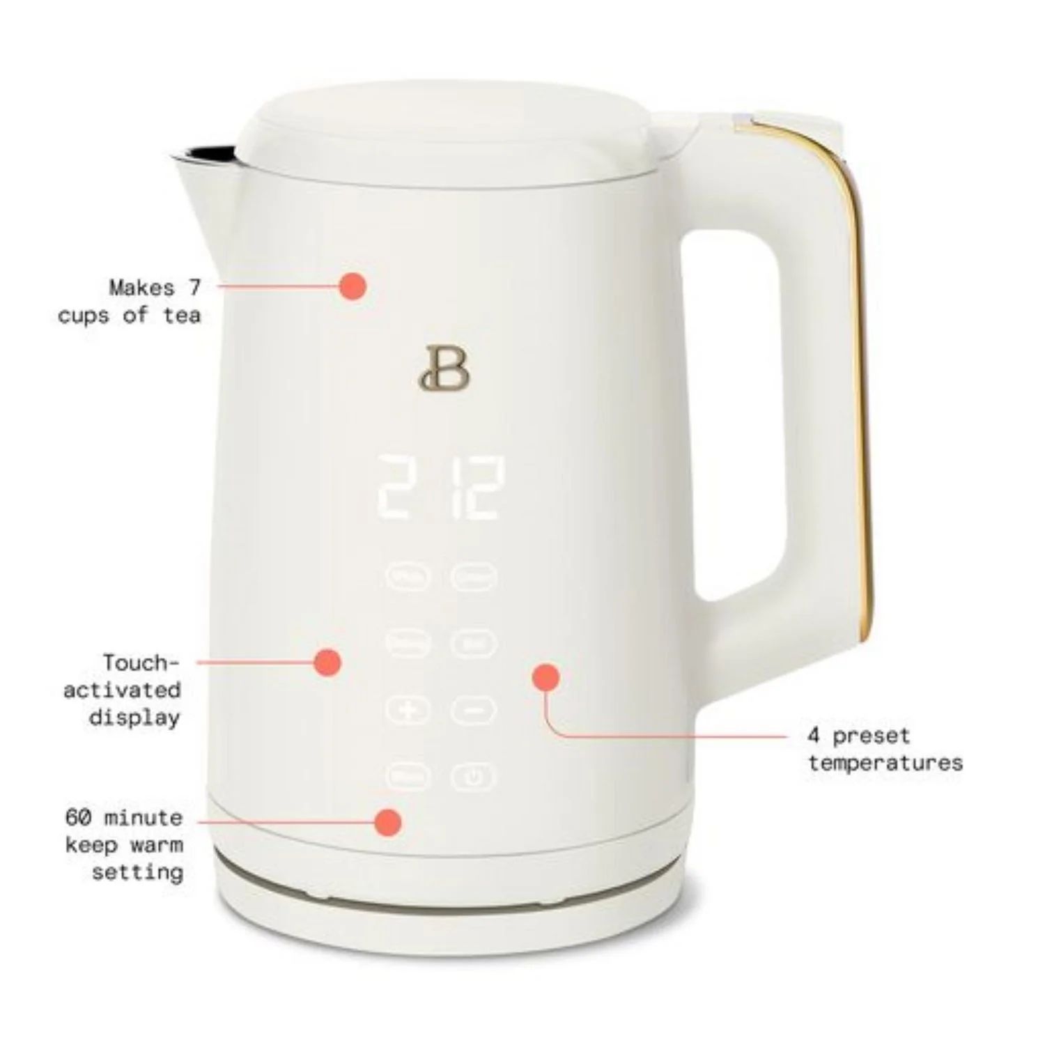 Beautiful 1.7L One-Touch Electric Kettle by Drew Barrymore | Walmart (CA)