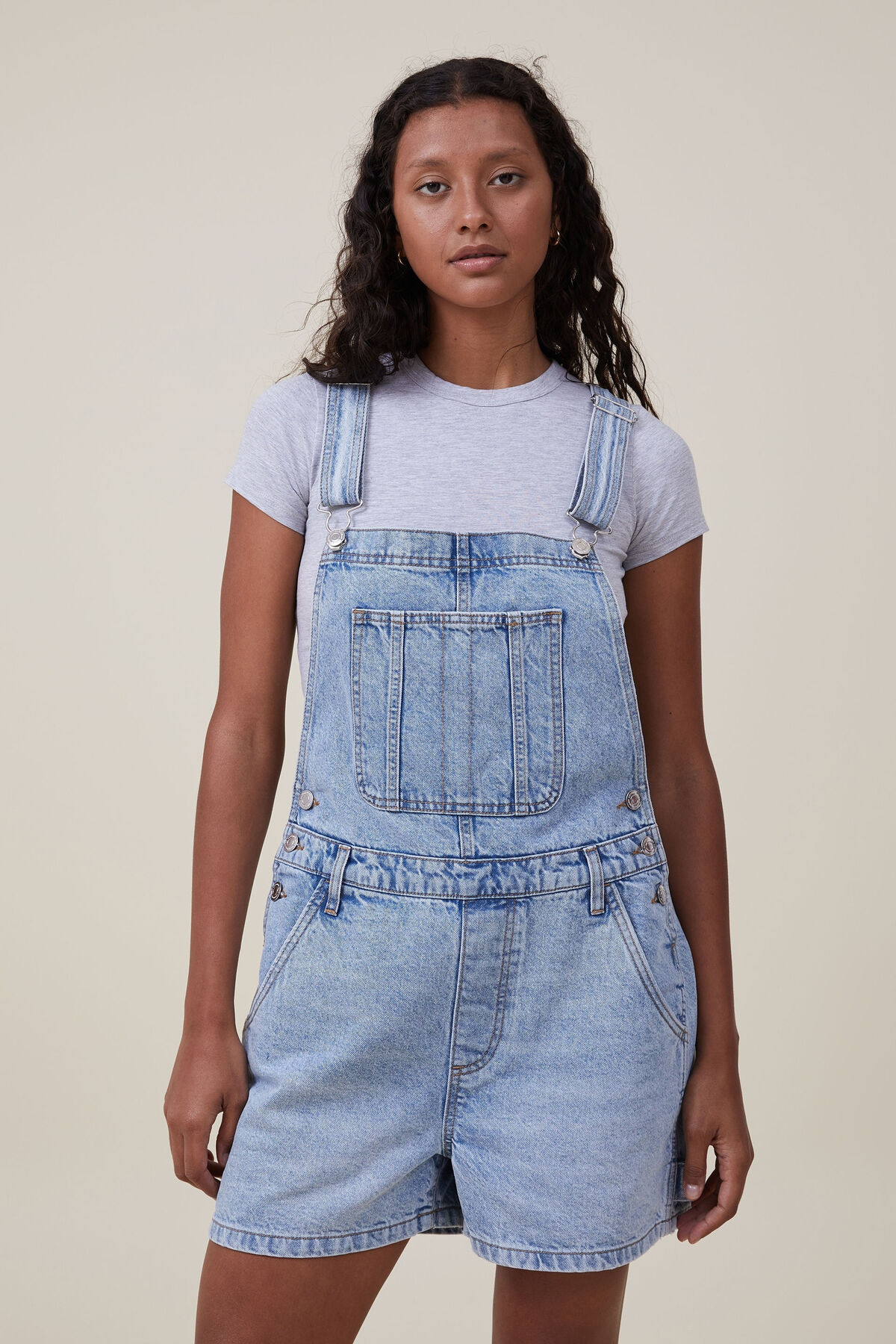Utility Denim Short Overall | Cotton On (US)