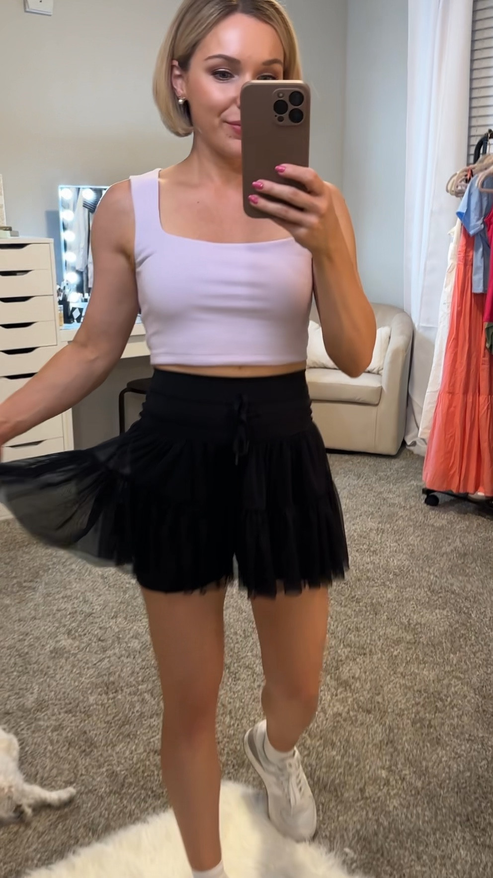 The Taylor Swift skirt is available for preorder! I’m wearing size xs. This tank top is $5 and available in several colors. Linking more activewear favorites 

#LTKfindsunder100 #LTKActive #LTKVideo