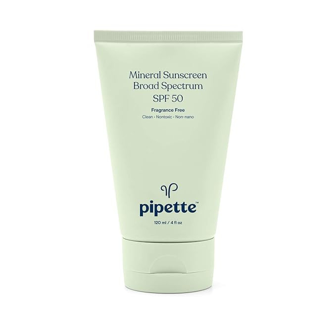 Pipette SPF 50 Mineral Sunscreen Broad Spectrum with Non-nano Zinc Oxide (4-Fluid-Ounce) | Amazon (US)
