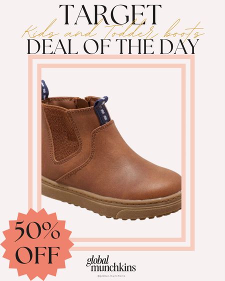 Target deal of the day! 50% off kids and toddler boots! I have never seen these shoes with this much of a discount! Jack and Liv have many boots from Target..super cute and comfortable! These would make great last min gifts!

#LTKsalealert #LTKshoecrush #LTKHoliday