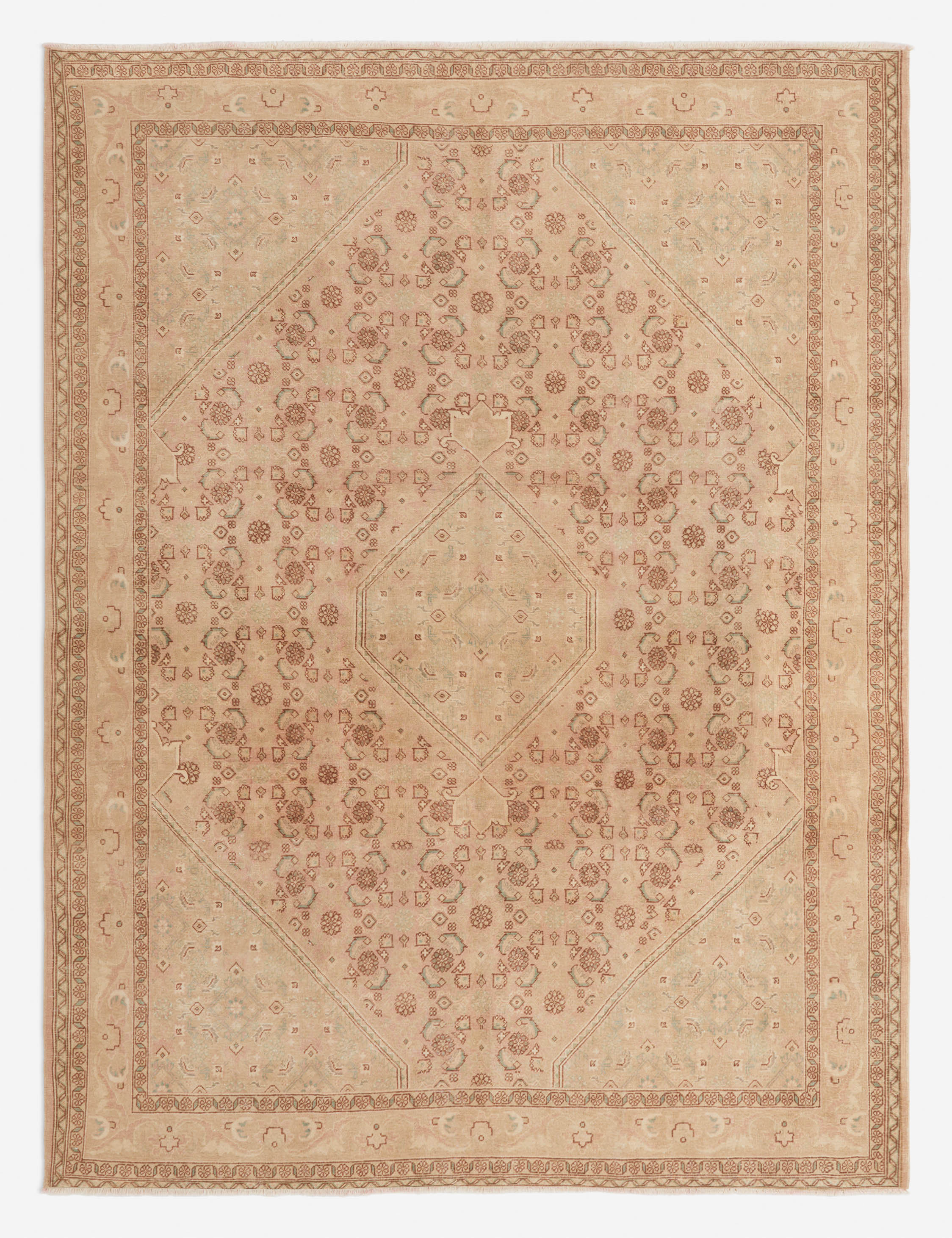 Vintage Turkish Hand-Knotted Wool Rug No. 274, 8'6" x 11'3" | Lulu and Georgia 