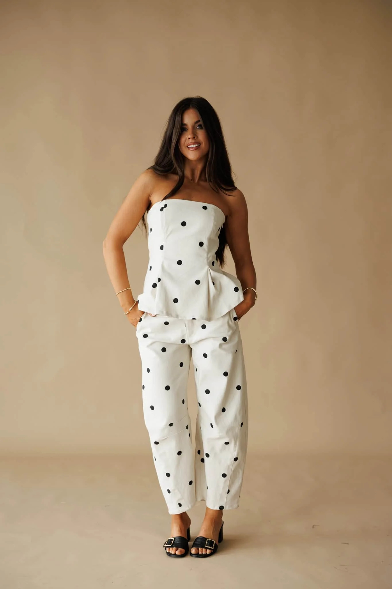 [Pre-Order!] Ivory Polka Dot Top | Lane 201 Boutique