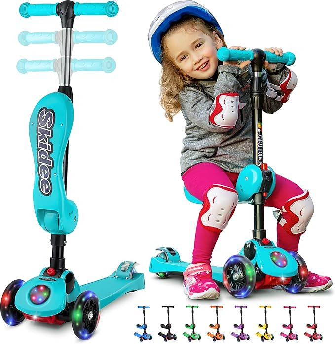 Kick Scooters for Kids Ages 3-5 (Suitable for 2-12 Year Old) Adjustable Height Foldable Scooter R... | Amazon (US)