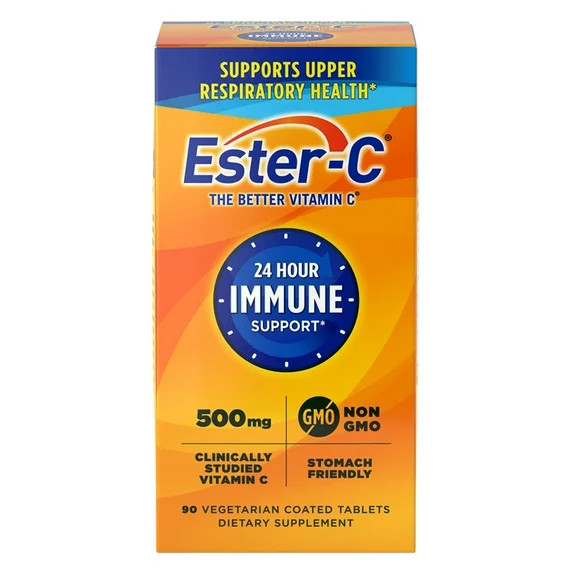 Ester-C 500 mg 24 Hour Vitamin C Tablets for Immune Support, 90 Count | Walmart (US)