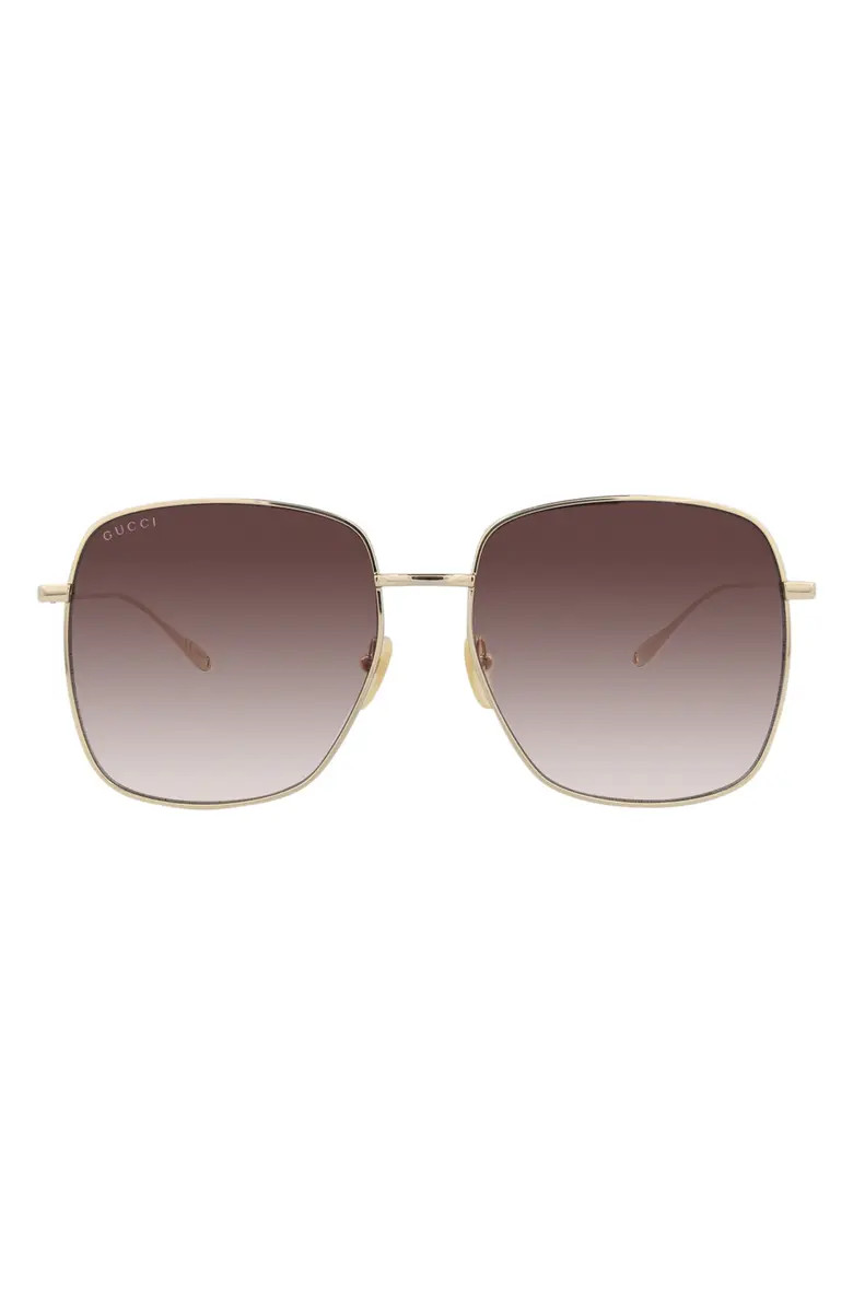 Gucci 59mm Oversize Square Sunglasses | Nordstromrack | Nordstrom Rack
