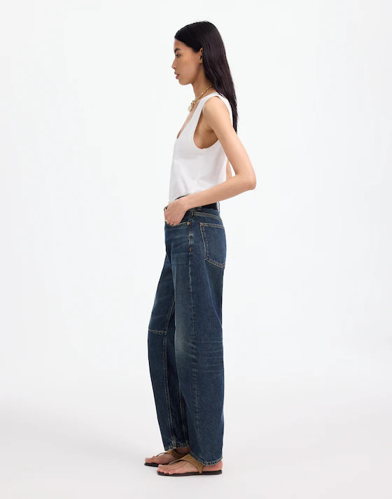The Darted Barrel-Leg Jean | Madewell