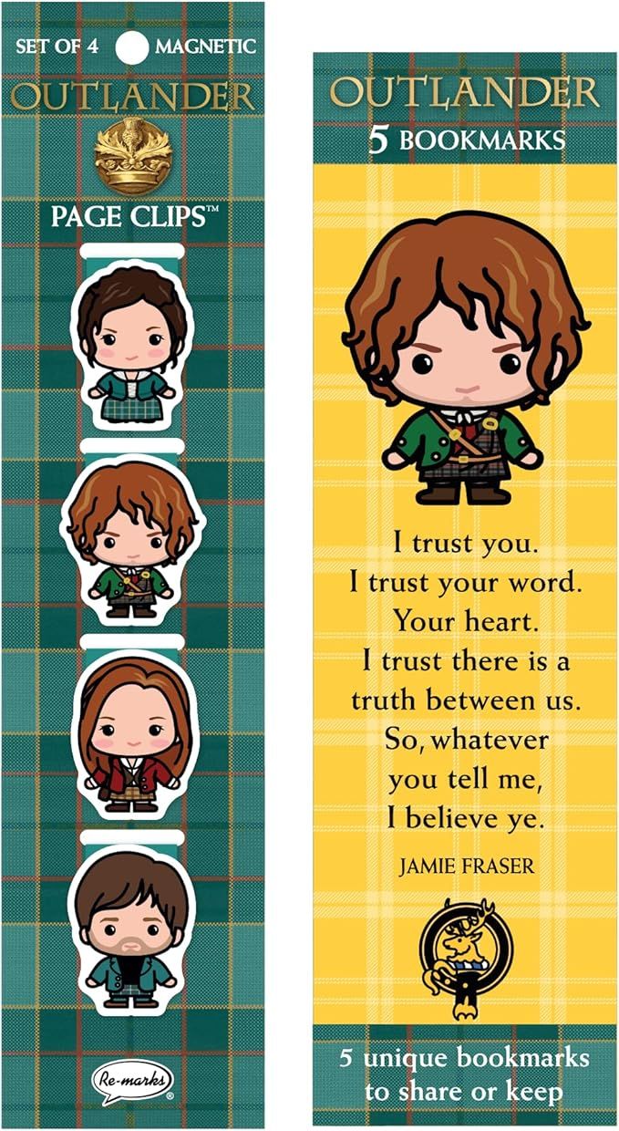 Re-marks “Outlander” Magnetic Collection, 1 Set of 5 Bookmarks and 1 Set of 4 Magnetic Page C... | Amazon (US)