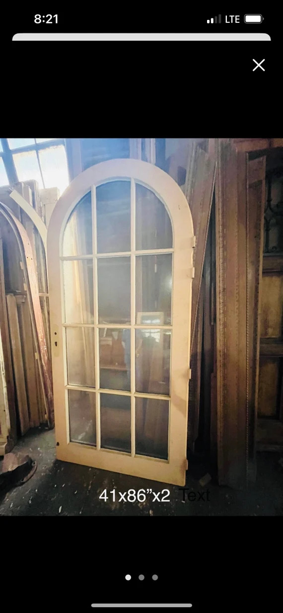 Single European Arched Door With Clear Glass | Etsy | Etsy (US)