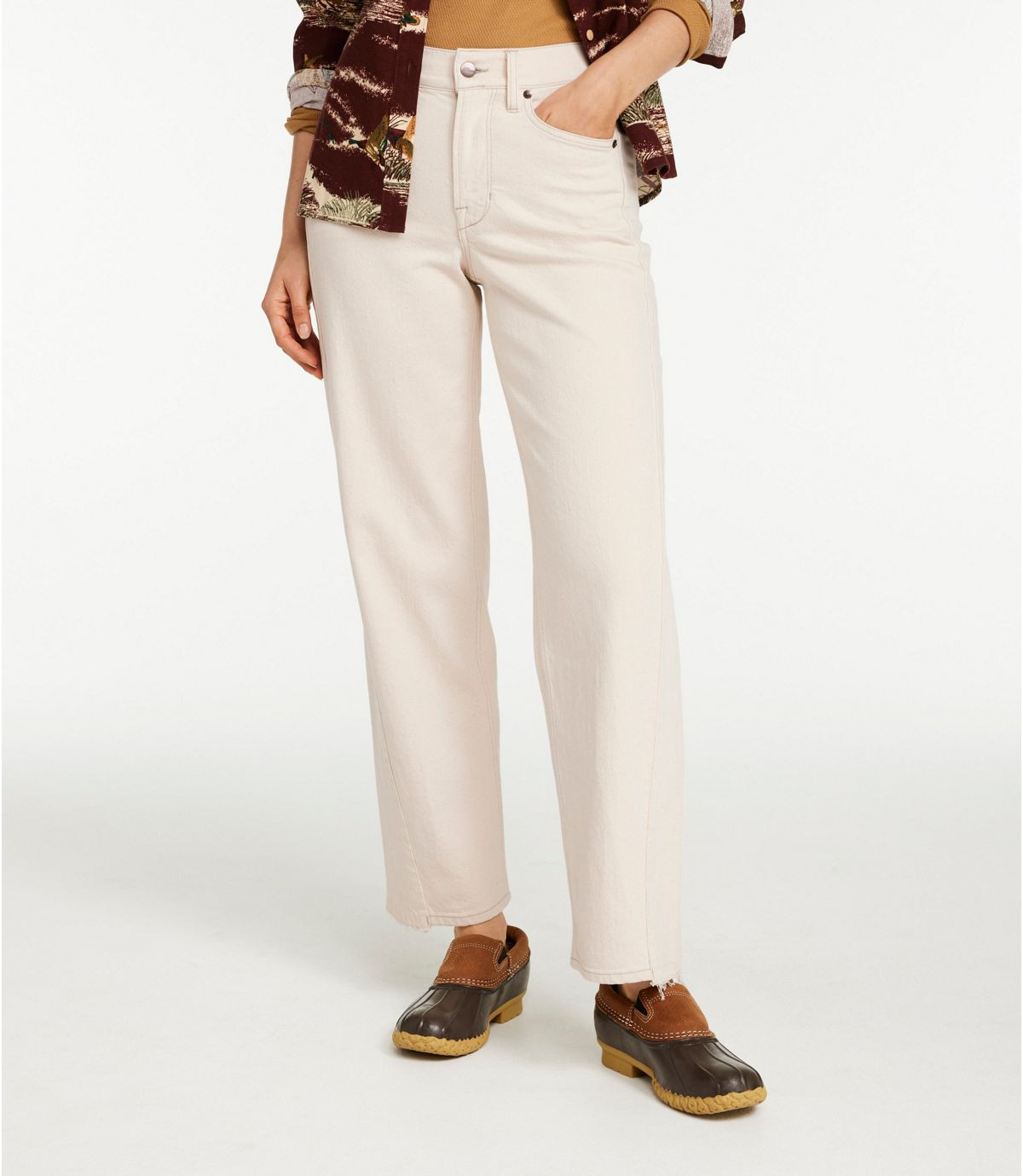 Women's Signature 1912 Premium Jeans, High-Rise Barrel Ankle | L.L. Bean