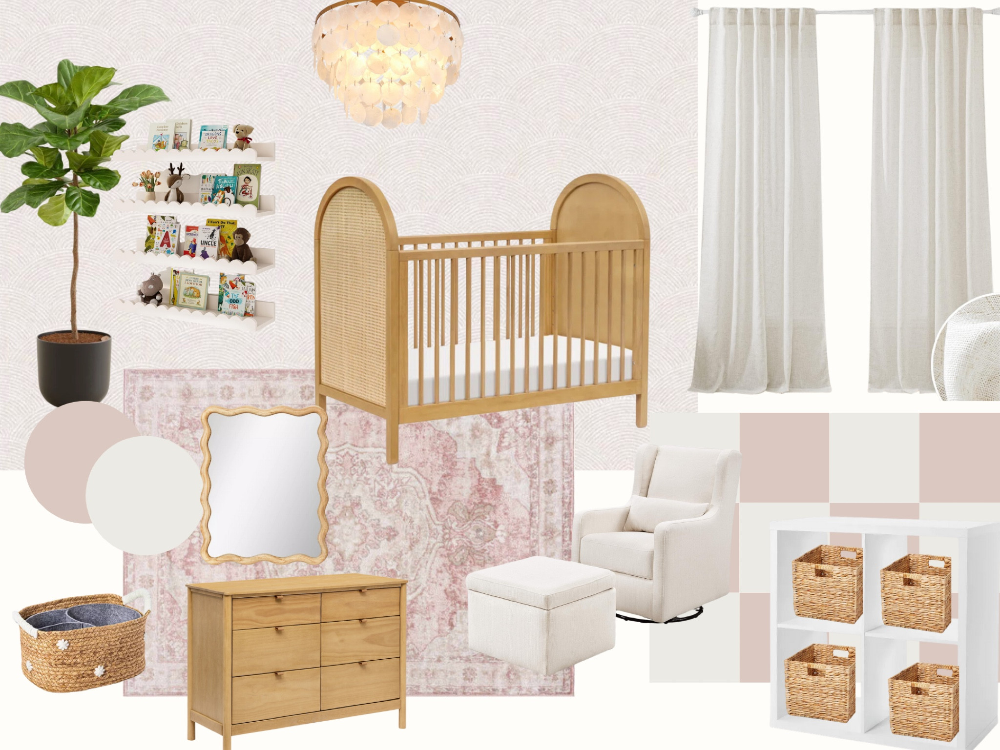 Baby girl nursery 

#LTKKids #LTKFamily #LTKHome