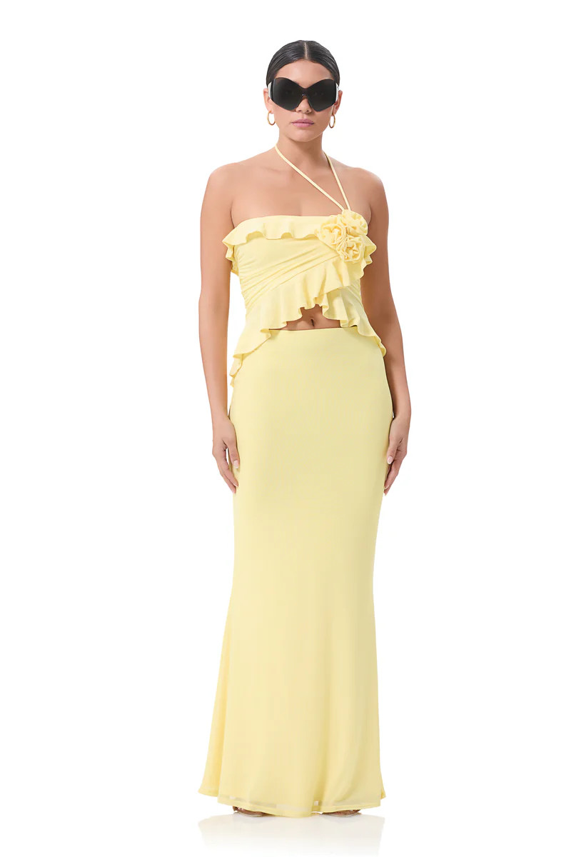 Tegan Mermaid Maxi Skirt - Buttercup | ShopAFRM