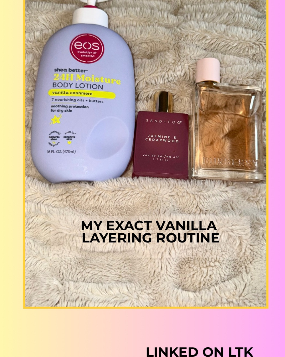 Soft, cozy vanilla that actually lasts. This is my go-to layering routine using lotion, oil, and perfume for warm, compliment-worthy skin. 

Linked on LTK.


#LTKBeauty #LTKselfcare #LTKgrwm