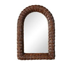 Hand-Braided Roseau Rattan Mirror | Pottery Barn (US)