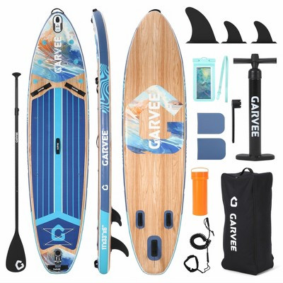Ocean Blue PVC Inflatable Paddle Board with Water Bag, High End Model for Stability and Performance | Target